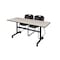 Kobe Rectangle FlipTop Table, 60" W, 29" H, Laminate Top, Maple MKFT6030PL44BK - alternate 1